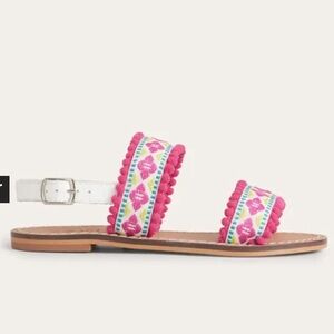 Mini Boden Embroidered Sandals